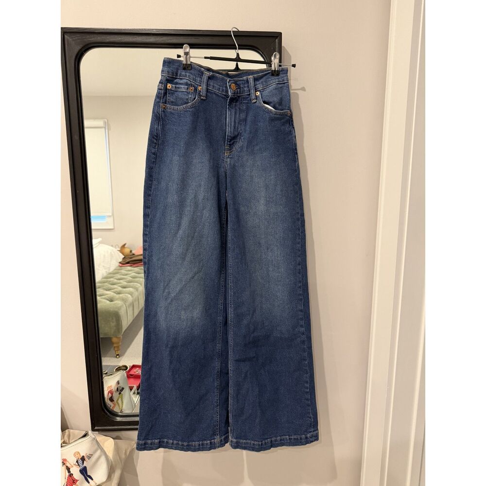 GAP High Rise Stride Wide-Leg Jeans